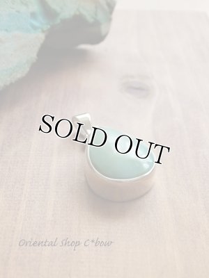 画像2: ◆ターコイズ：アンティークトルコ石＊ペンダントトップ：ドロップ