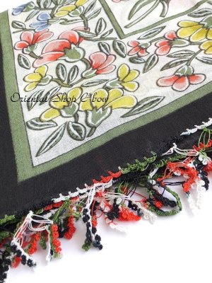 画像3: カッパドキア：アンティークオヤスカーフ｜トゥーオヤ｜グラデ糸・素敵なヤズマ