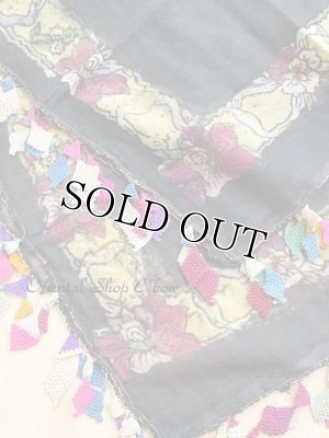 画像4: ケレス｜木版アンティークオヤスカーフ（キャートヤズマ）・シルク糸