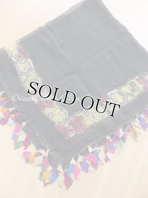 画像5: ケレス｜木版アンティークオヤスカーフ（キャートヤズマ）・シルク糸