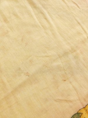 画像7: マルマラ地方｜木版・アンティークオヤスカーフ・ドゥルメオヤ｜クリーム×ブルー