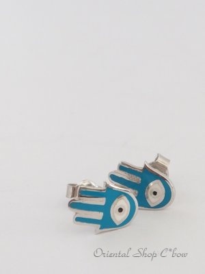 画像2: シルバー｜ハムサの手・ナザルボンジュウ｜ピアス