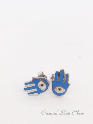 画像3: シルバー｜ハムサの手・ナザルボンジュウ｜ピアス