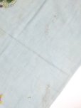画像6: ブルサ・イズニック｜木版アンティークオヤスカーフ・シルク糸｜スカイブルー