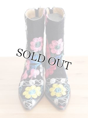 画像2: スザーニ・SUZANI｜刺繍ショートブーツ｜３９号（２４．５ｃｍ）