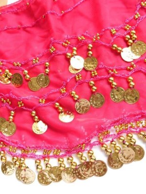 画像3: アウトレット｜ベリーダンス＊ヒップスカーフ｜３連コイン：９色セット