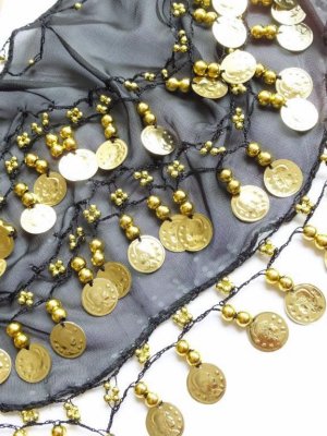 画像10: アウトレット｜ベリーダンス＊ヒップスカーフ｜３連コイン：９色セット