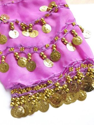 画像8: アウトレット｜ベリーダンス＊ヒップスカーフ｜３連コイン：９色セット