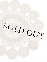 ヴィンテージ・花嫁道具のダンテル（ドイリー）｜コットン｜E