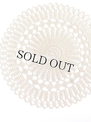 画像1: ヴィンテージ・花嫁道具のダンテル（ドイリー）｜コットン｜C