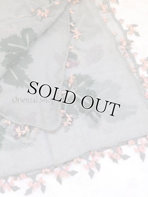 画像5: キュタフヤ・タウシャンル｜アンティークイーネオヤスカーフ｜シルク糸｜グレーピンンク