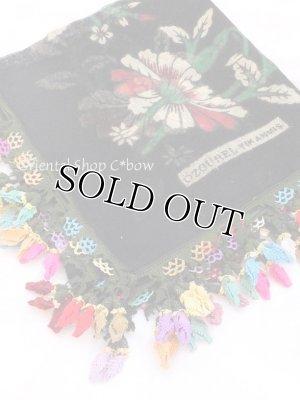 画像2: キュタフヤ・タウシャンル：アンティークオヤスカーフ｜シルク糸｜トムルジュック・蕾のオヤ