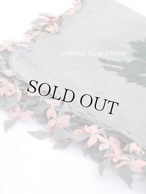 画像3: キュタフヤ・タウシャンル｜アンティークイーネオヤスカーフ｜シルク糸｜グレーピンンク