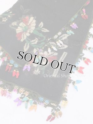 画像5: キュタフヤ・タウシャンル：アンティークオヤスカーフ｜シルク糸｜トムルジュック・蕾のオヤ