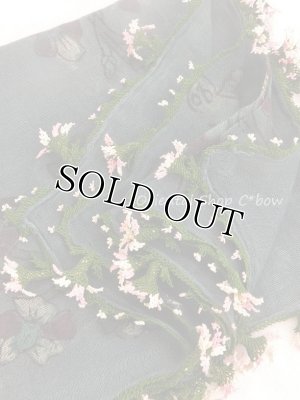 画像5: キュタフヤ・タウシャンル：木版｜アンティークイーネオヤスカーフ｜シルク糸｜時計草