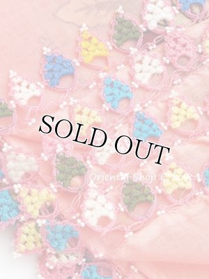 画像5: アダナ：アンティークオヤスカーフ：ボンジュックオヤ｜カラフル・アンティークピンク