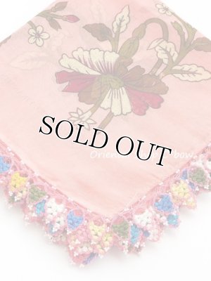 画像4: アダナ：アンティークオヤスカーフ：ボンジュックオヤ｜カラフル・アンティークピンク