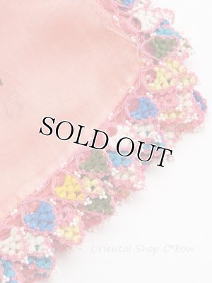 画像3: アダナ：アンティークオヤスカーフ：ボンジュックオヤ｜カラフル・アンティークピンク
