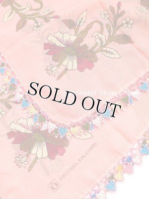 画像7: アダナ：アンティークオヤスカーフ：ボンジュックオヤ｜カラフル・アンティークピンク