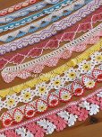 画像1: タオルの縁飾り：ヴィンテージ｜コットン糸｜１０本セット (1)
