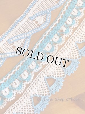 画像4: タオルの縁飾り：ヴィンテージ｜コットン糸｜１０本セット