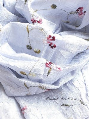 画像3: 日本発送★上品な光沢☆サラサラ軽い春色ストール☆シルバーグレー