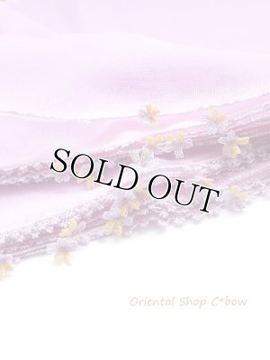 画像4: オデミシュ｜アンティークオヤスカーフ｜シルク糸イーネオヤ｜ラベンダー｜極細・希少