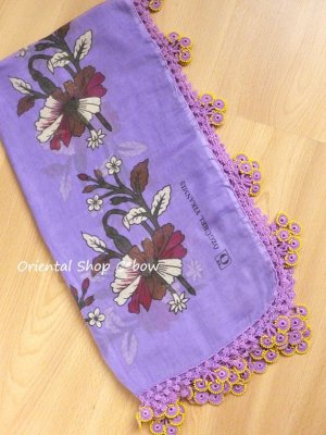 画像8: カッパドキア：アンティークヤスカーフ：ボンジュックオヤ｜ライラック