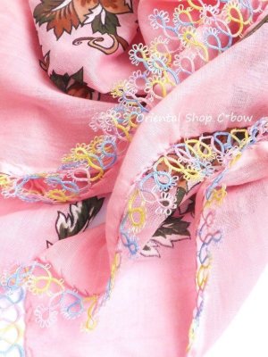 画像5: カッパドキア：メキッキオヤ・アンティークオヤスカーフ｜ピンク×グラデ