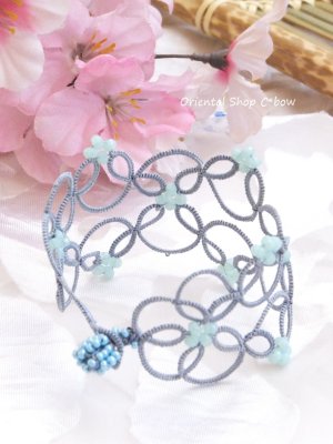 画像6: リュクス☆メキッキオヤブレスレット｜ライトブルーグレー