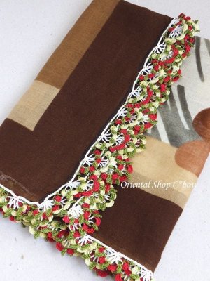 画像3: バルッケシル：大判トゥーオヤスカーフ｜ブラウン