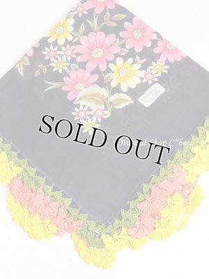 画像2: バルッケシル：大判トゥーオヤスカーフ｜ブラック×黄色ピンク