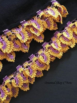 画像4: バルッケシル：大判トゥーオヤスカーフ｜ブラック×紫黄