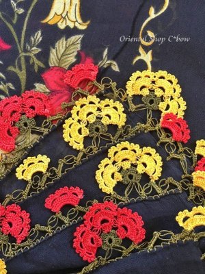 画像3: バルッケシル：大判トゥーオヤスカーフ｜ブラック×レッドイエロー