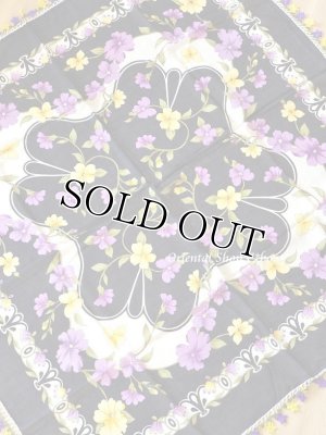 画像7: バルッケシル：大判トゥーオヤスカーフ｜ブラック×レモンパープル