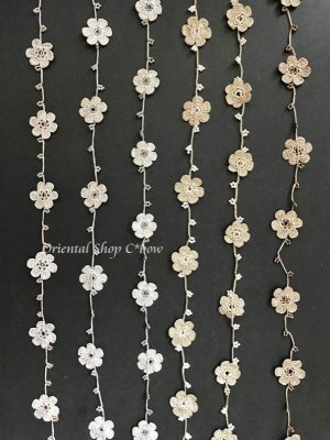 画像5: アレンジ自在★トゥー・ボンジュックオヤ｜小花のラリエット｜シルバー×パステルオーロラ