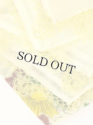 画像4: ナルルハン：アンティークオヤスカーフ｜すごく細かいメキッキオヤ｜花