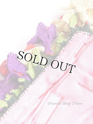 画像6: イズミール｜アンティークオヤスカーフ｜シルク糸イーネオヤ｜チューリップ