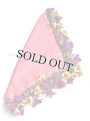 画像5: イズミール｜アンティークオヤスカーフ｜シルク糸イーネオヤ｜チューリップ