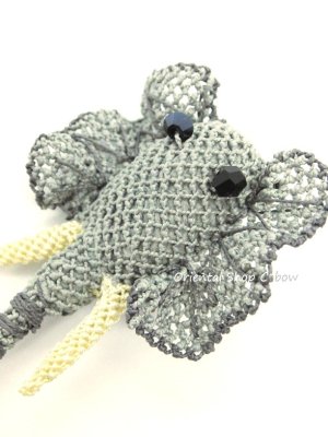 画像5: 日本発送★シルクイーネオヤブローチ｜ゾウさん