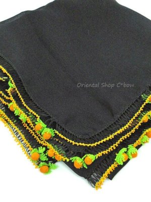 画像3: ナウルハン｜アンティークイーネオヤスカーフ｜シルク糸｜ポルタカル|オレンジ