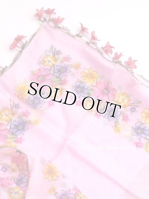 画像10: オデミシュ：イーネオヤスカーフ｜大きなお花｜ピンク