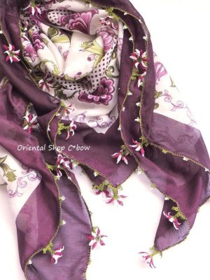 画像3: オデミシュ：イーネオヤスカーフ｜オンヤプラック（１０枚葉）｜ボルドー