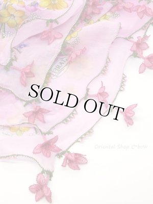 画像7: オデミシュ：イーネオヤスカーフ｜大きなお花｜ピンク