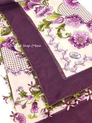 画像9: オデミシュ：イーネオヤスカーフ｜オンヤプラック（１０枚葉）｜ボルドー