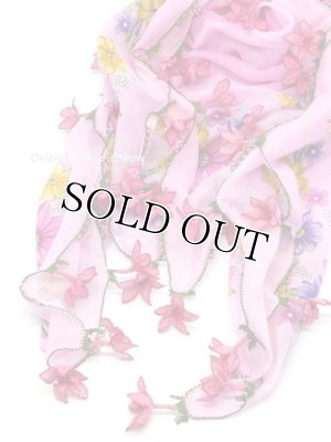 画像9: オデミシュ：イーネオヤスカーフ｜大きなお花｜ピンク