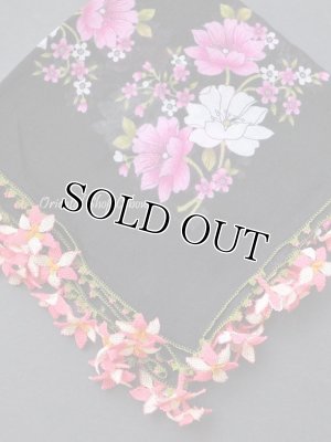 画像2: オデミシュ：イーネオヤスカーフ｜ピンク（オフホワイト）×ブラック