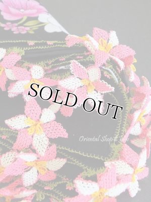 画像7: オデミシュ：イーネオヤスカーフ｜ピンク（オフホワイト）×ブラック