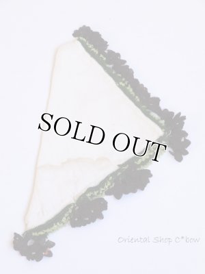 画像9: アイドゥン｜アンティークオヤスカーフ｜シルク糸｜ボルドー