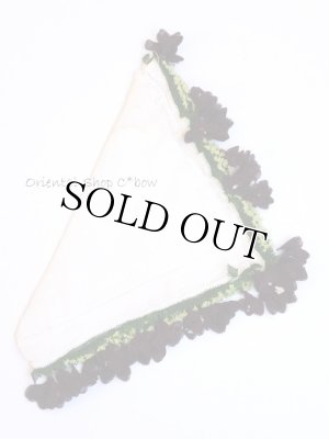 画像8: アイドゥン｜アンティークオヤスカーフ｜シルク糸｜ボルドー